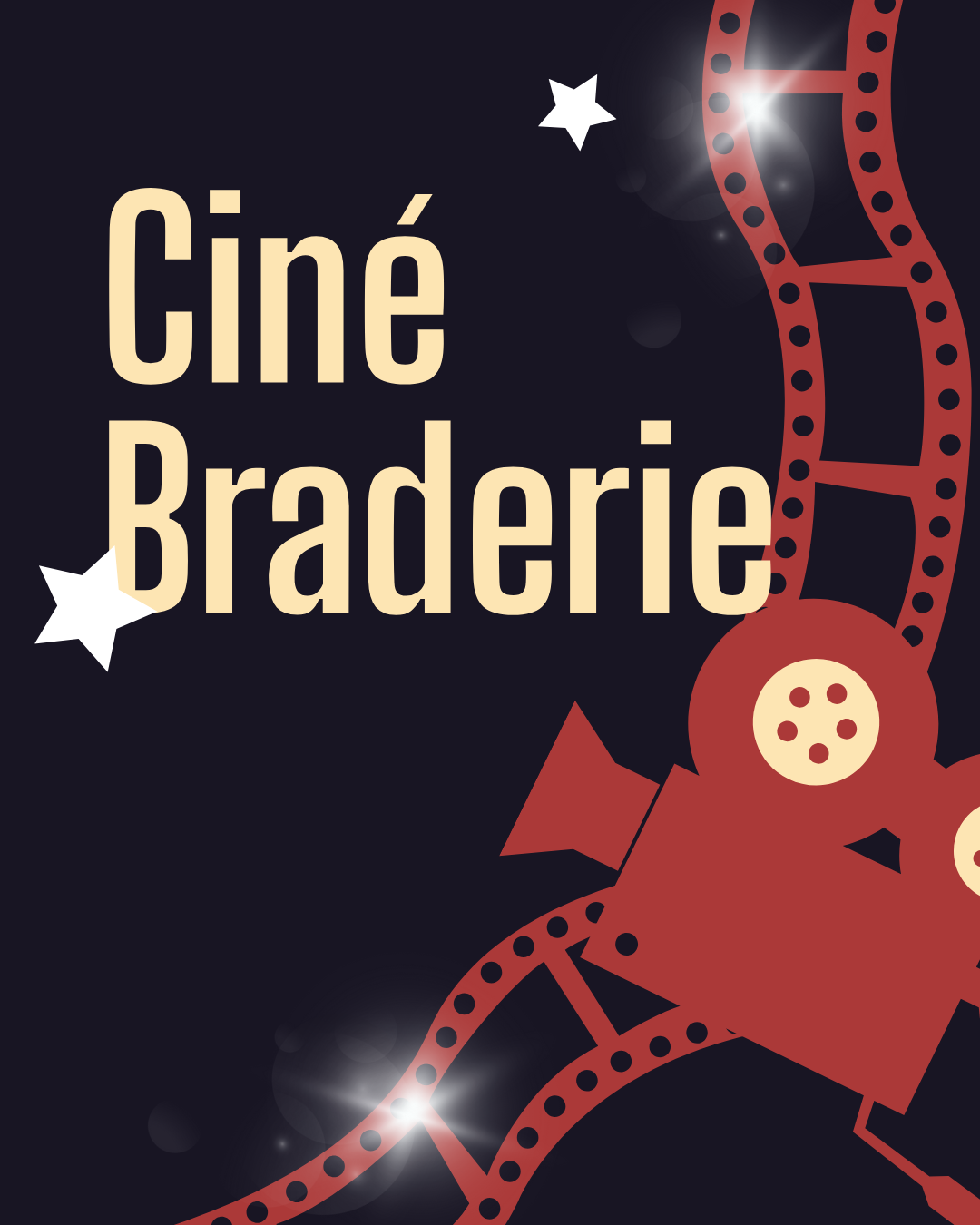 affiche ciné braderie